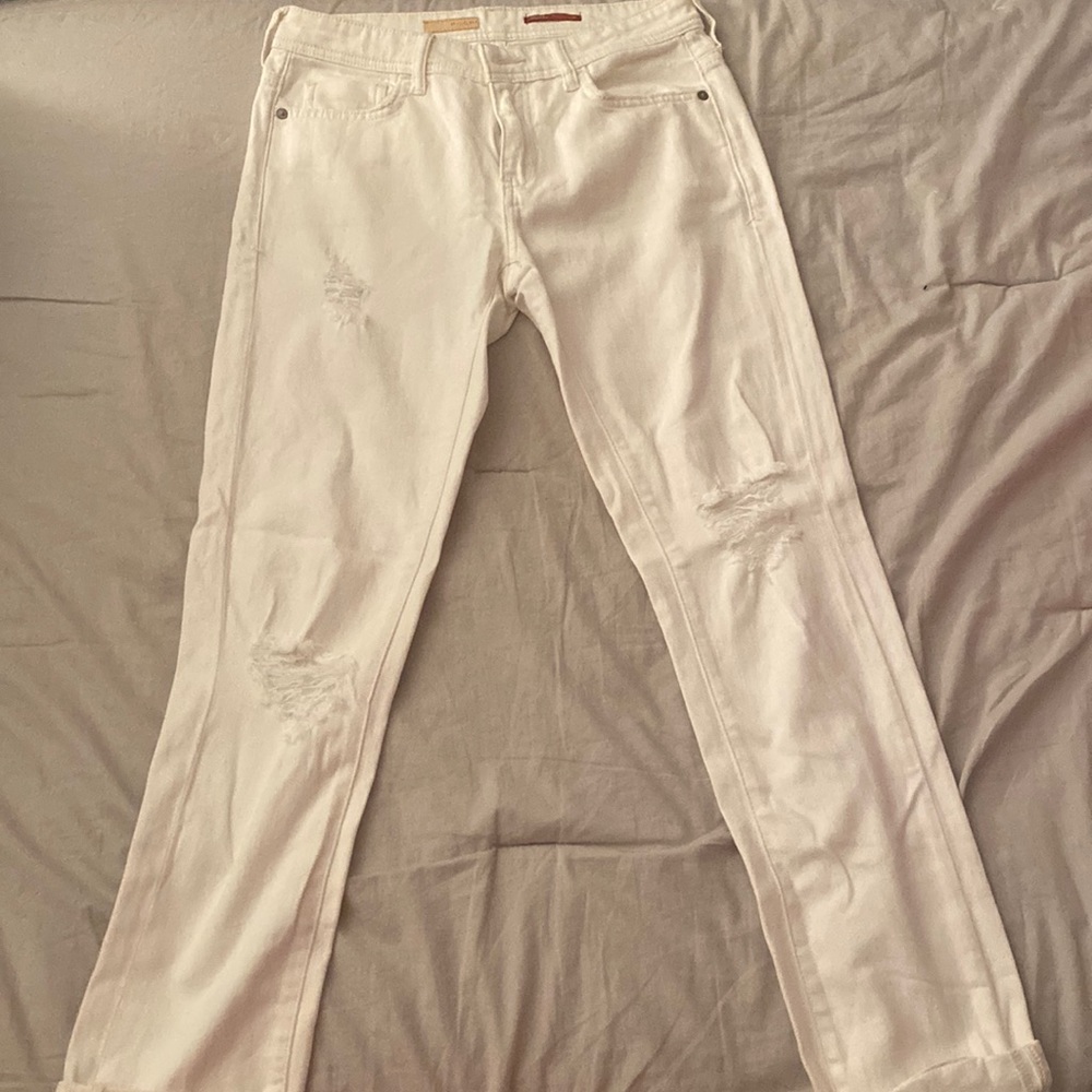 Pilcro White Jeans Size: 26